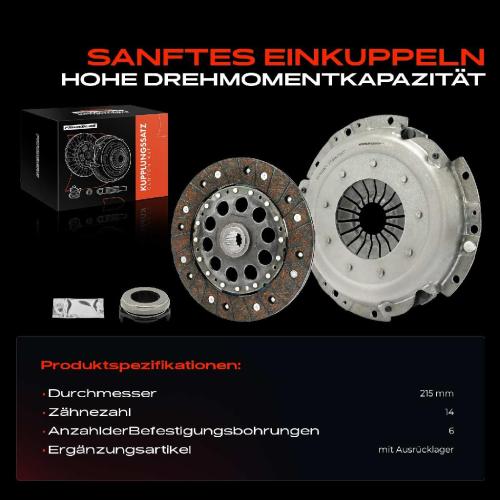 1x Kupplungssatz für MINI Mini R50 R53 Mini Cabriolet R52 1.4L 1.6L 2002-2007 Bild 1x Kupplungssatz für MINI Mini R50 R53 Mini Cabriolet R52 1.4L 1.6L 2002-2007