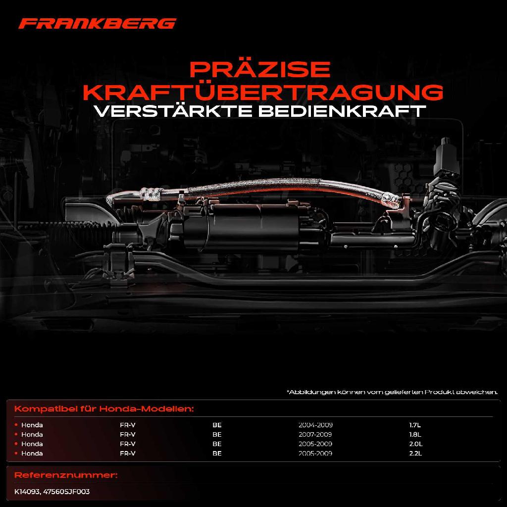 1x Seilzug Feststellbremse Hinterachse links für Honda FR-V BE 1.7L 2.0L 2.2L 2004-2009
