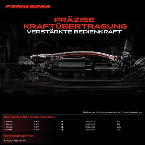 1x Seilzug Feststellbremse Hinterachse links für Honda FR-V BE 1.7L 2.0L 2.2L 2004-2009 Bild 1x Seilzug Feststellbremse Hinterachse links für Honda FR-V BE 1.7L 2.0L 2.2L 2004-2009