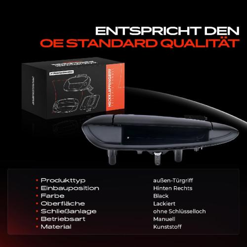 1x Türgriff Hinten Rechts außen für Fiat Grande Punto Van Evo Kasten/Schrägheck 1.4L 1.2L Bj ab 1999 Bild 1x Türgriff Hinten Rechts außen für Fiat Grande Punto Van Evo Kasten/Schrägheck 1.4L 1.2L Bj ab 1999