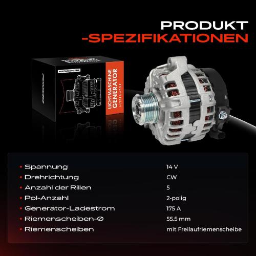 1x Lichtmaschine Generator für Volvo V40 Cross Country 526 2.0L 2.5L 2012-2016 Bild 1x Lichtmaschine Generator für Volvo V40 Cross Country 526 2.0L 2.5L 2012-2016