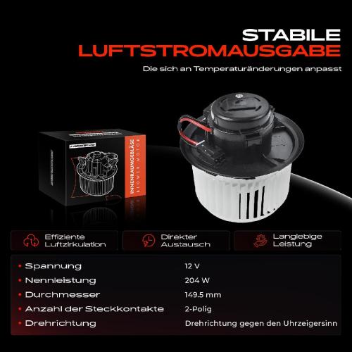 1x Gebläsemotor Innenraumgebläse für Alfa Romeo 147 937 156 932 GT 937 2001-2010 Bild 1x Gebläsemotor Innenraumgebläse für Alfa Romeo 147 937 156 932 GT 937 2001-2010