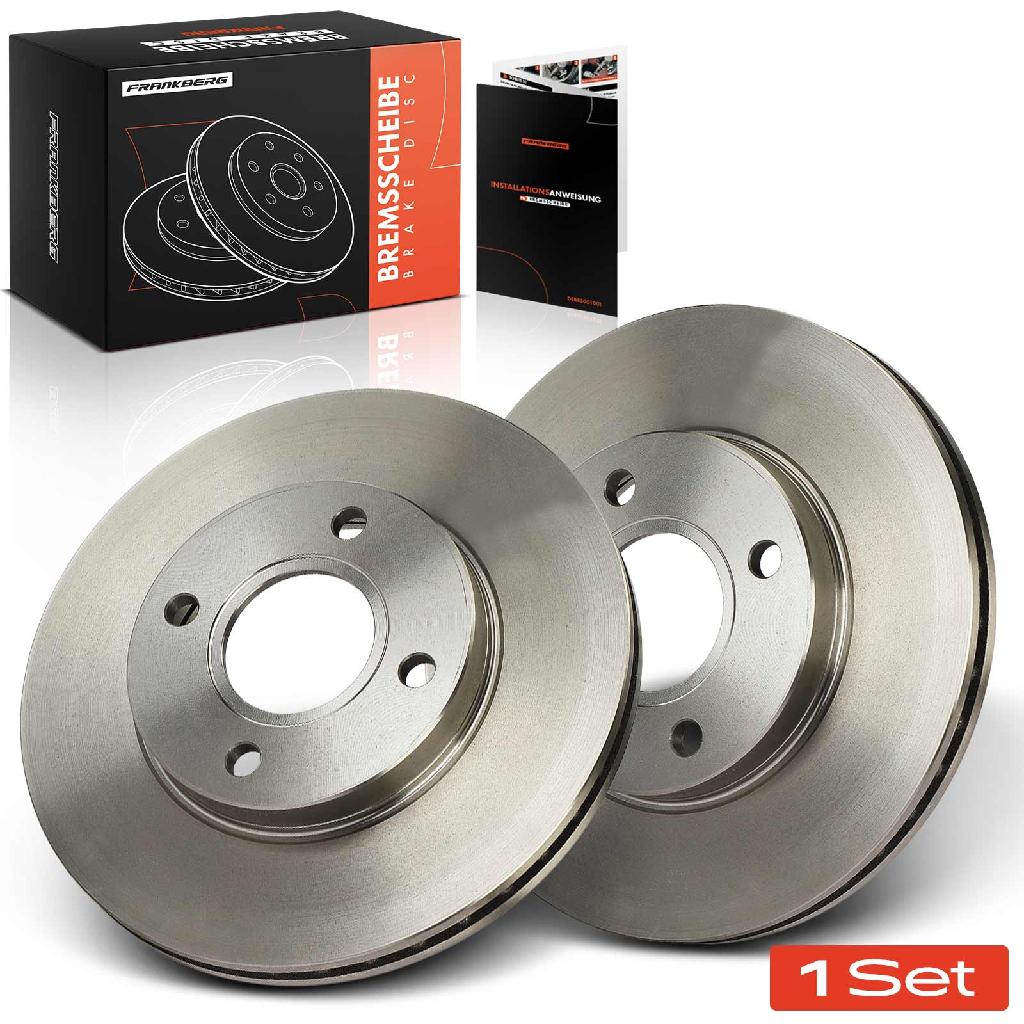 2x Bremsscheiben Vorderachse für Ford Focus Stufenheck Turnier Fiesta IV Kasten V Van 1998-2012