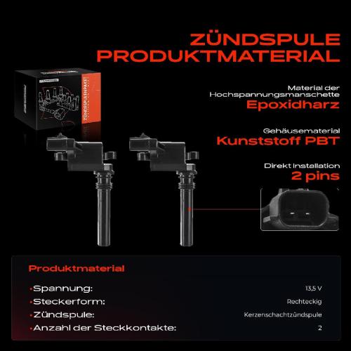 2x Zündmodul Zündspule für Chrysler 300 C Touring Dodge Durango Ram 1500 Crew Cab Pick-up Ram 3500 Pick-up Bild 2x Zündmodul Zündspule für Chrysler 300 C Touring Dodge Durango Ram 1500 Crew Cab Pick-up Ram 3500 Pick-up