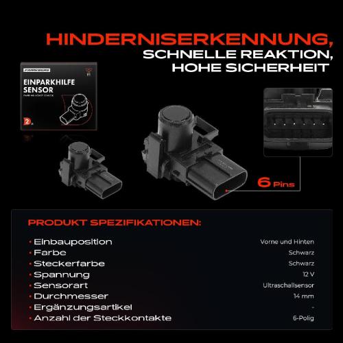 2x Parksensor PDC Sensor Vorne und Hinten für Lexus RX 350 450h Toyota Camry Aurion Bild 2x Parksensor PDC Sensor Vorne und Hinten für Lexus RX 350 450h Toyota Camry Aurion