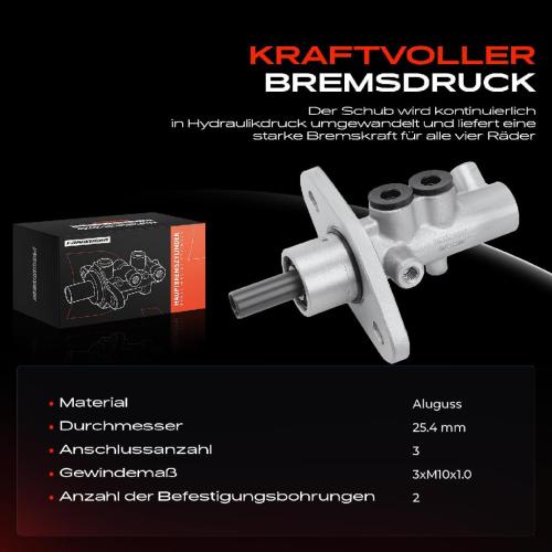 1x Hauptbremszylinder Bremszylinder für Ford Maverick Terrano II Nissan Rover 600 Bild 1x Hauptbremszylinder Bremszylinder für Ford Maverick Terrano II Nissan Rover 600