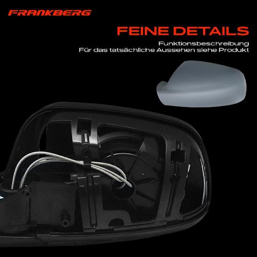 Frankberg 1x Außenspiegel Links für Peugeot 307 3A/C 3B 3H 3E 307 2000-2016 Bild Frankberg 1x Außenspiegel Links für Peugeot 307 3A/C 3B 3H 3E 307 2000-2016