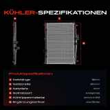 1x Kühler Wasserkühler Motorkühler für Nissan Juke Van F15 1.6L 2010-2023