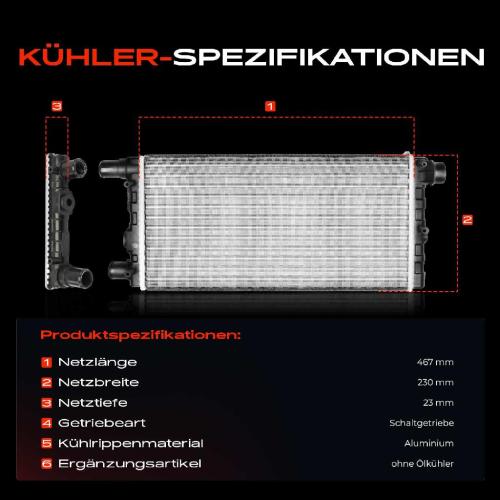 1x Kühler Wasserkühler Motorkühler für Fiat Cinquecento 170 Seicento/600 187 Bild 1x Kühler Wasserkühler Motorkühler für Fiat Cinquecento 170 Seicento/600 187