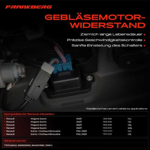 1x Widerstand Vorwiderstand Gebläsemotor für Renault Megane Scénic I JA0/1 1998-2003 Bild 1x Widerstand Vorwiderstand Gebläsemotor für Renault Megane Scénic I JA0/1 1998-2003