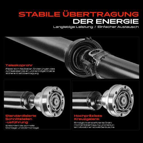 Frankberg 1x Kardanwelle Gelenkwelle Hinterachse für Audi A4 8E2 3.0L 2000-2004 Bild Frankberg 1x Kardanwelle Gelenkwelle Hinterachse für Audi A4 8E2 3.0L 2000-2004