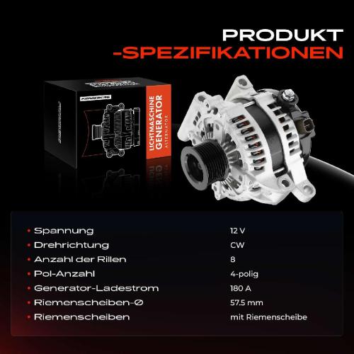 1x Lichtmaschine Generator für Toyota Land Cruiser 200 J20 4.6L Bild 1x Lichtmaschine Generator für Toyota Land Cruiser 200 J20 4.6L