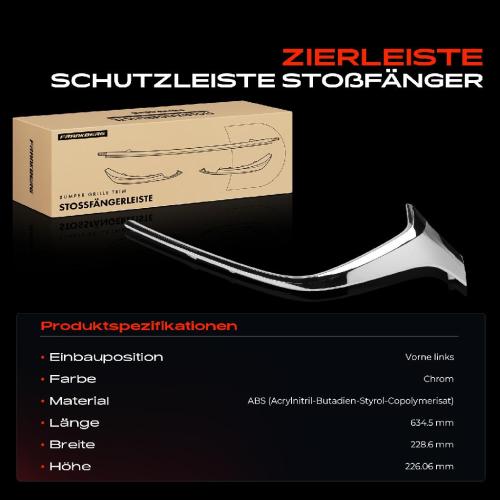 1x Zierleiste Schutzleiste Stoßfänger Vorne links für Mazda CX-3 DK 1.5L Bj ab 2015 Bild 1x Zierleiste Schutzleiste Stoßfänger Vorne links für Mazda CX-3 DK 1.5L Bj ab 2015