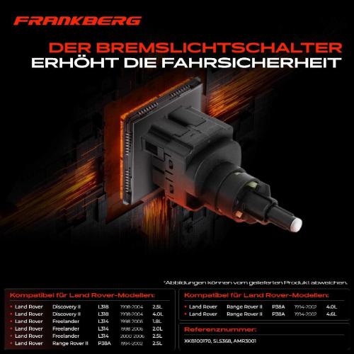 1x Bremslichtschalter für Land Rover Discovery 2 L318 Range Rover 2 P38A Bild 1x Bremslichtschalter für Land Rover Discovery 2 L318 Range Rover 2 P38A