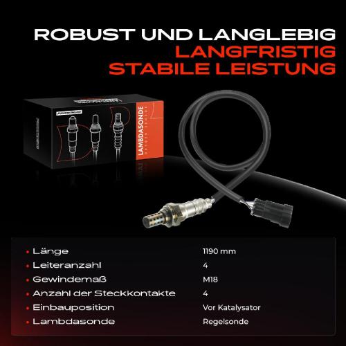 Frankberg 1x Lambdasonde Regelsonde Vor Katalysator für Alfa Romeo 145 146 156 166 GTV Spider Lancia Kappa Bild Frankberg 1x Lambdasonde Regelsonde Vor Katalysator für Alfa Romeo 145 146 156 166 GTV Spider Lancia Kappa