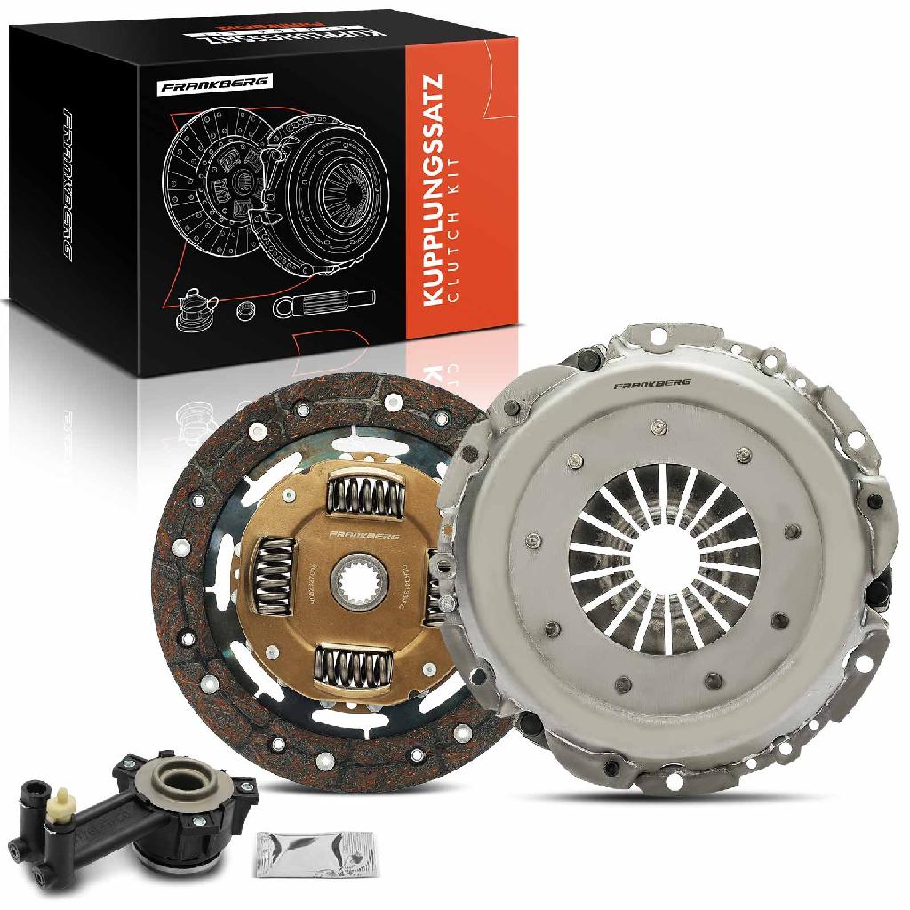 Frankberg 1x Kupplungssatz für Ford Fiesta V JD JH Fiesta V Van Fusion JU Mazda 2 DY 1.4L