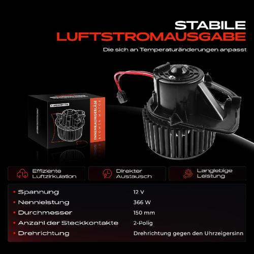 Frankberg 1x Gebläsemotor Innenraumgebläse für VW Multivan T5 T6 Transporter T5 T6 Sharan 7M6 Bild Frankberg 1x Gebläsemotor Innenraumgebläse für VW Multivan T5 T6 Transporter T5 T6 Sharan 7M6