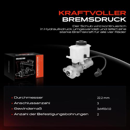 1x Hauptbremszylinder Bremszylinder für Mazda 323 C IV 323 F IV 323 S IV BG 1.3L-1.8L Bild 1x Hauptbremszylinder Bremszylinder für Mazda 323 C IV 323 F IV 323 S IV BG 1.3L-1.8L