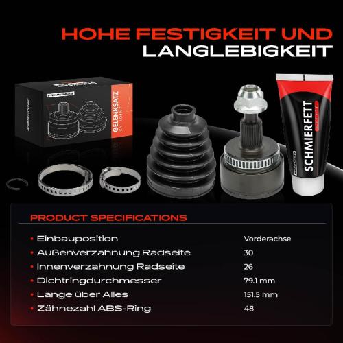 1x Antriebswelle Gelenksatz Vorderachse für Mercedes-Benz M-Klasse W163 ML 400 CDi 230 Bild 1x Antriebswelle Gelenksatz Vorderachse für Mercedes-Benz M-Klasse W163 ML 400 CDi 230