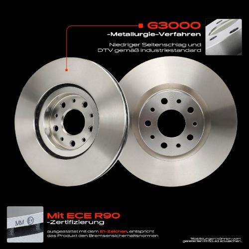 Frankberg 2x Bremsscheiben Vorderachse für Fiat Tipo Kombi Schrägheck Stufenheck 356 357 2015-2020 Bild Frankberg 2x Bremsscheiben Vorderachse für Fiat Tipo Kombi Schrägheck Stufenheck 356 357 2015-2020