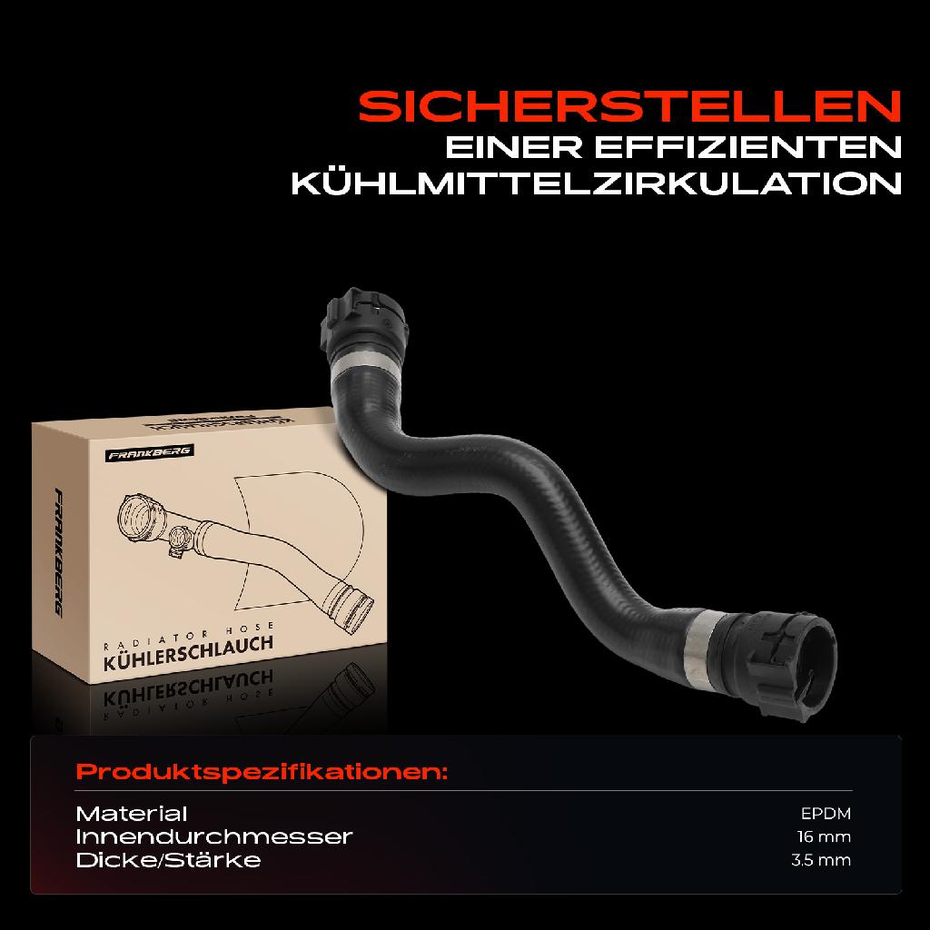 1x Kühlerschlauch Kühlwasserschlauch für BMW 5er E60 Touring E61 520i 525i 530i 2001-2010 2.2L-3.0L