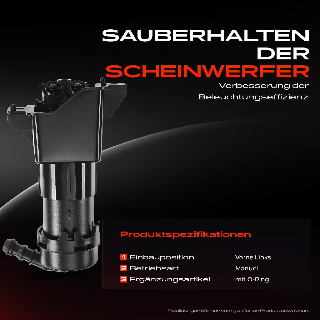 1x Scheinwerferreinigung Waschwasserdüse Vorne Links für Audi A6 4F2 C6 2008-2011