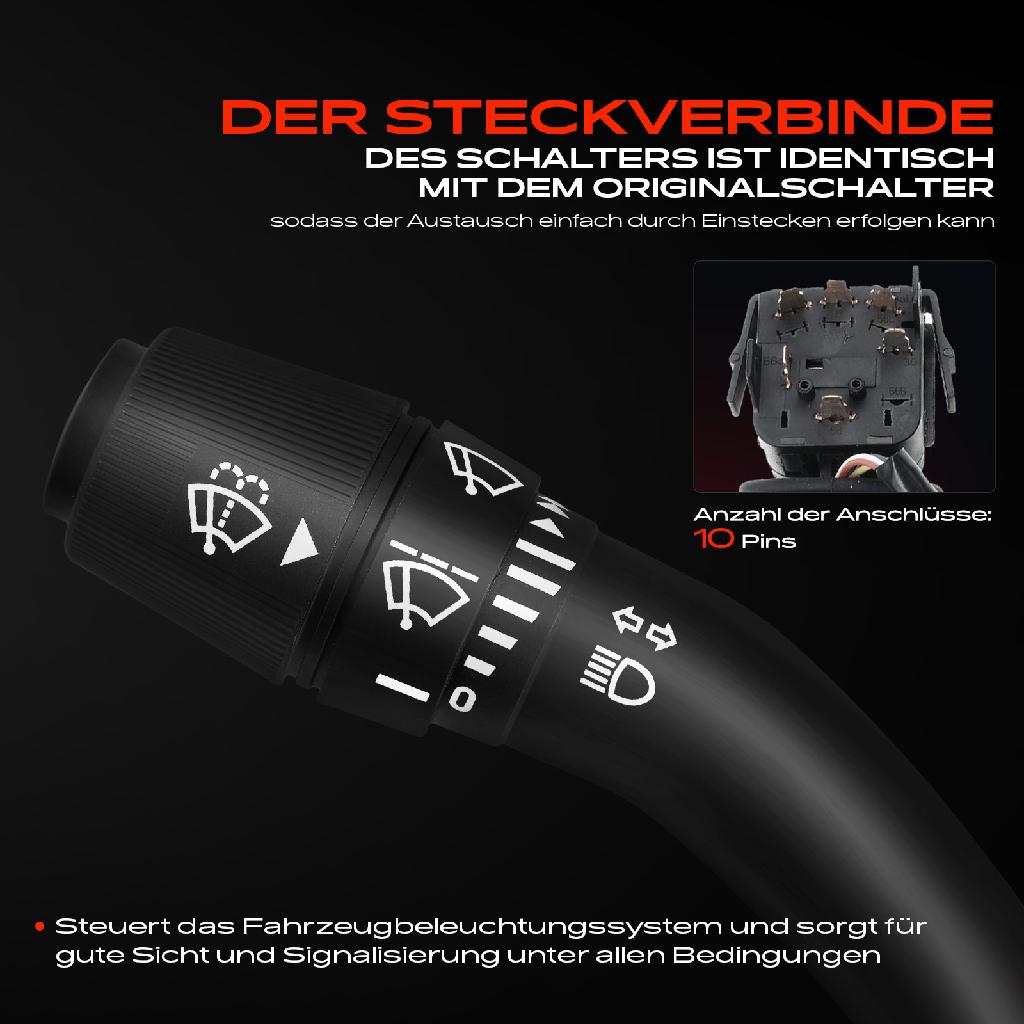 1x Kombischalter Lenkstockschalter für Opel Astra G F67 F08 F48 Zafira A