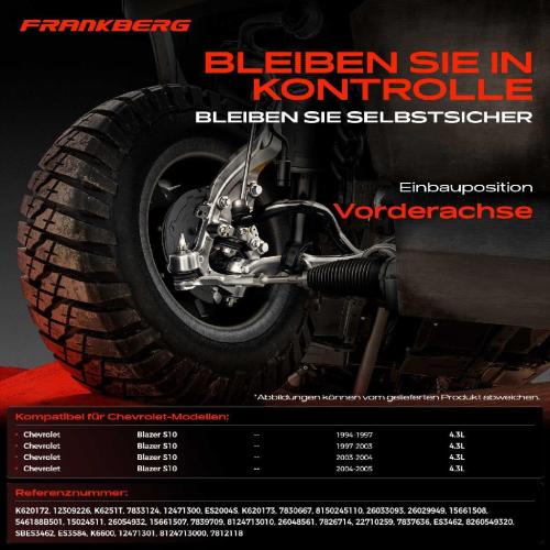 1x Querlenker Satz Vorderachse für Chevrolet Blazer S10 Blazer S10 Pick-up 4.3L 1994-2005 Bild 1x Querlenker Satz Vorderachse für Chevrolet Blazer S10 Blazer S10 Pick-up 4.3L 1994-2005