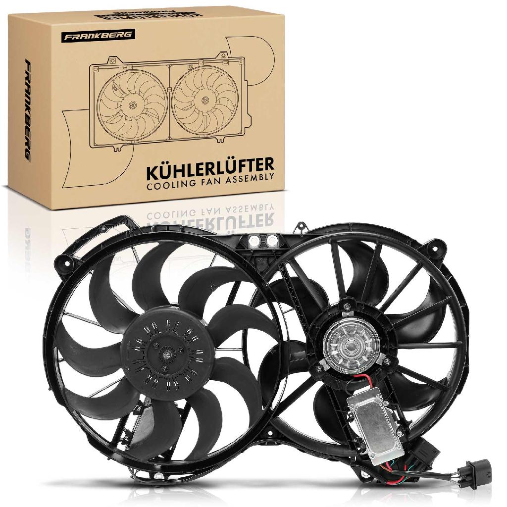 Frankberg 1x Motorkühller Einfachlüfter ohne Kühlerlüfterrahmen Audi A6 Avant Allroad 4F2 4F5 4FH C6 2.7L 3.0L