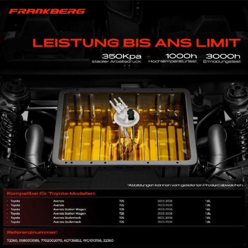 1x Kraftstoffpumpe für Toyota Avensis T25 Avensis Station Wagon Avensis Stufenheck 1.6L 1.8L 2003-2008 Bild 1x Kraftstoffpumpe für Toyota Avensis T25 Avensis Station Wagon Avensis Stufenheck 1.6L 1.8L 2003-2008