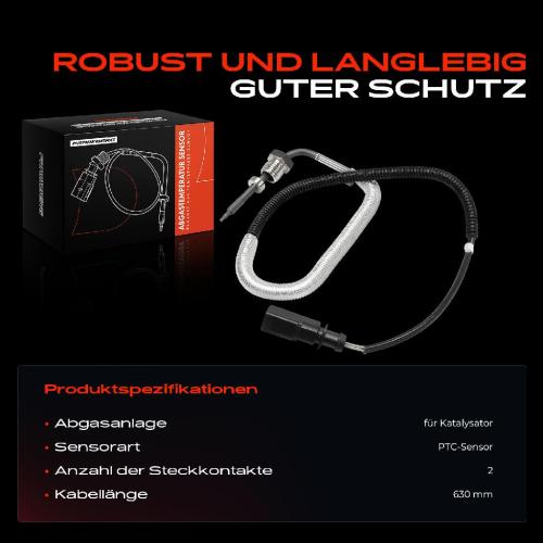 1x Abgastemperatursensor für Audi A8 4H2 4H8 4HC 4HL 2013-2018 Bild 1x Abgastemperatursensor für Audi A8 4H2 4H8 4HC 4HL 2013-2018