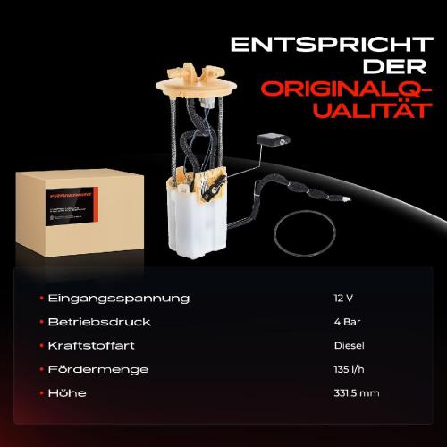 Frankberg 1x Kraftstoffpumpe für Mercedes-Benz Sprinter 3,5-T Bus Kasten Pritsche/Fahrgestell B906 Sprinter 3-T Bus Bild Frankberg 1x Kraftstoffpumpe für Mercedes-Benz Sprinter 3,5-T Bus Kasten Pritsche/Fahrgestell B906 Sprinter 3-T Bus