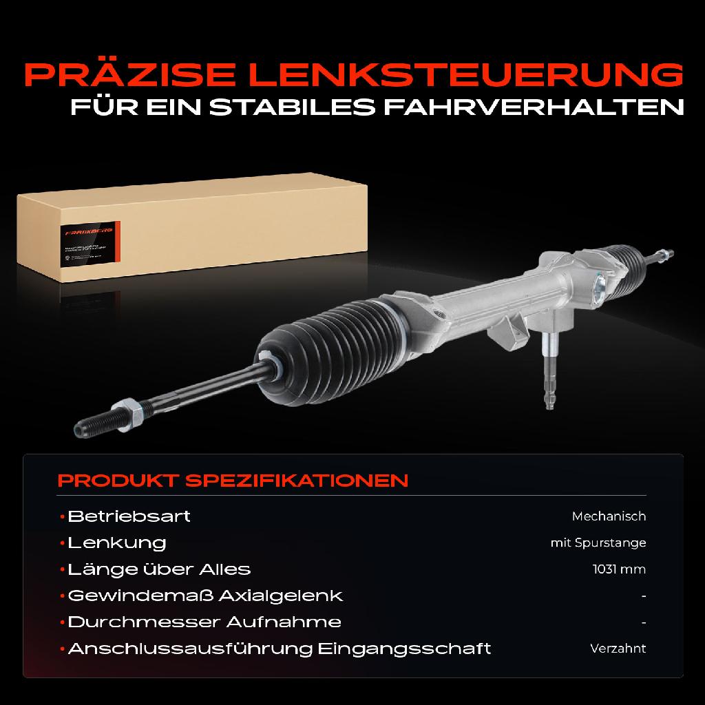 1x Lenkgetriebe Servolenkgetriebe für Fiat Punto 188 Kasten Schrägheck 1999-2012