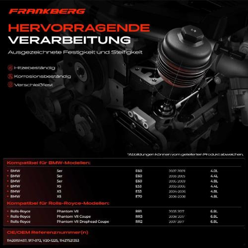 1x Ölfiltergehäuse Deckel für BMW E60 E61 E63 E64 E65 E66 X5 E53 E70 Bild 1x Ölfiltergehäuse Deckel für BMW E60 E61 E63 E64 E65 E66 X5 E53 E70