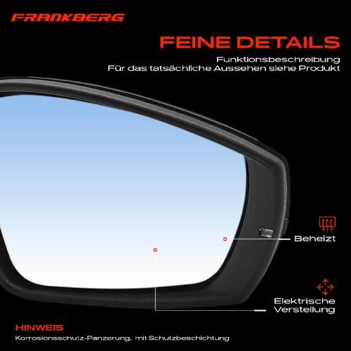 Frankberg 1x Au enspiegel Rechts f r VW Polo Van 6C1 6R1 602 604 612 614 2009-2022 Bild Frankberg 1x Au enspiegel Rechts f r VW Polo Van 6C1 6R1 602 604 612 614 2009-2022