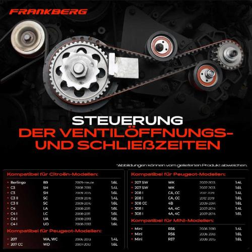 1x Keilrippenriemensatz Wasserpumpe für Citroën C3 C4 C5 DS3 Peugeot 207 208 Bild 1x Keilrippenriemensatz Wasserpumpe für Citroën C3 C4 C5 DS3 Peugeot 207 208