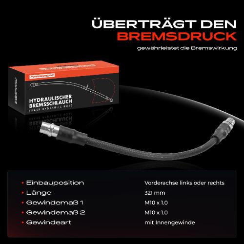 1x Bremsschlauch Bremsschläuche Vorderachse Links oder Rechts für VW Passat 3B Audi A4 8D A6 Skoda Superb I Bild 1x Bremsschlauch Bremsschläuche Vorderachse Links oder Rechts für VW Passat 3B Audi A4 8D A6 Skoda Superb I