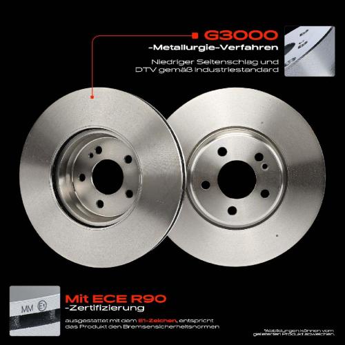 Frankberg 2x Bremsscheiben Vorderachse für Mercedes-Benz W205 A205 C205 S205 C257 W213 Bj ab 2015 Bild Frankberg 2x Bremsscheiben Vorderachse für Mercedes-Benz W205 A205 C205 S205 C257 W213 Bj ab 2015