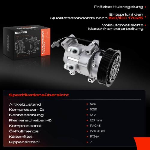 Frankberg 1x Klimakompressor für Toyota Hilux VII N1 N2 N3 2004-2015 2.5L 3.0L 2004-2015 Bild Frankberg 1x Klimakompressor für Toyota Hilux VII N1 N2 N3 2004-2015 2.5L 3.0L 2004-2015