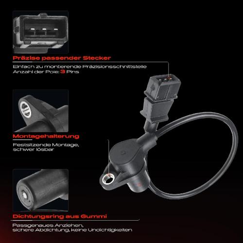1x Kurbelwellensensor Impulsgeber für Peugeot 405 Citroën BX Hyundai H-1 Fiat Punto KIA Sephia Bild 1x Kurbelwellensensor Impulsgeber für Peugeot 405 Citroën BX Hyundai H-1 Fiat Punto KIA Sephia