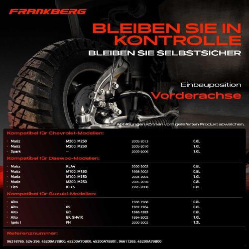 1x Querlenker Vorderachse für Chevrolet Matiz Spark Daewoo Kasten/Schrägheck Tico Suzuki Alto Ignis I Bild 1x Querlenker Vorderachse für Chevrolet Matiz Spark Daewoo Kasten/Schrägheck Tico Suzuki Alto Ignis I
