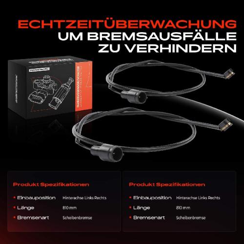 2x Warnkontakt Bremsbelagverschleiß Hinterachse für Porsche 928 4.5L 1977-1982 Bild 2x Warnkontakt Bremsbelagverschleiß Hinterachse für Porsche 928 4.5L 1977-1982