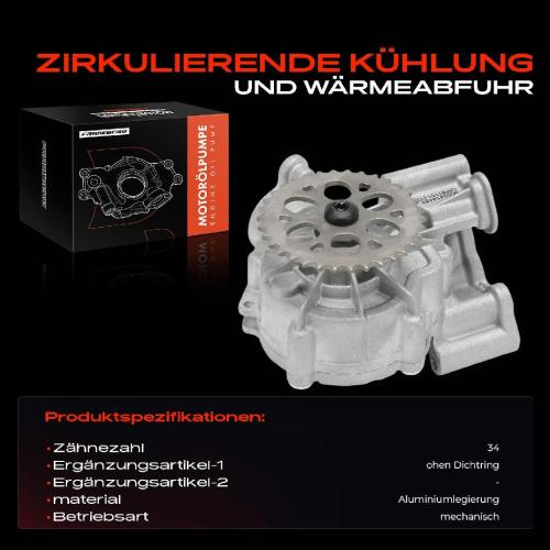 Frankberg 1x Ölpumpe für VW Touareg Audi A6 4A2 Allroad 4AH Q7 Q8 Porsche Panamera Bild Frankberg 1x Ölpumpe für VW Touareg Audi A6 4A2 Allroad 4AH Q7 Q8 Porsche Panamera