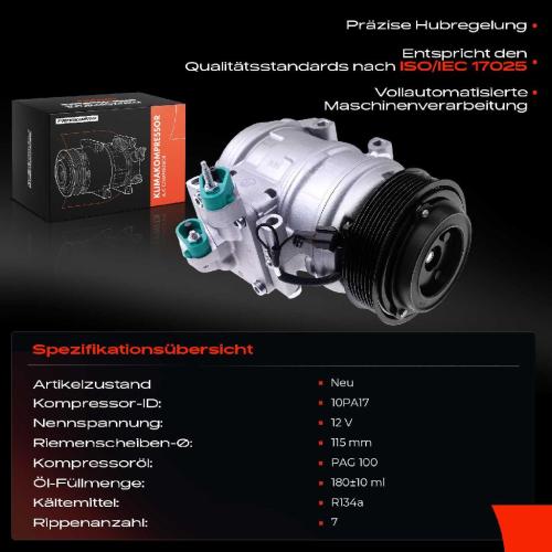 1x Klimakompressor für KIA Sorento I JC 2.5L 2002-2011 Bild 1x Klimakompressor für KIA Sorento I JC 2.5L 2002-2011