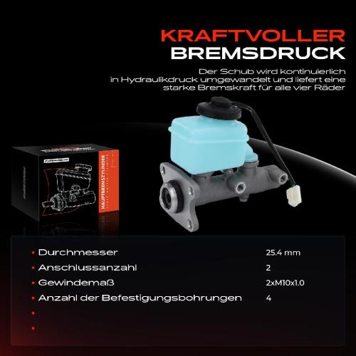 1x Hauptbremszylinder Bremszylinder für VW Taro Toyota Hilux V Pick-up 1.8L 2.2L 2.4L Bild 1x Hauptbremszylinder Bremszylinder für VW Taro Toyota Hilux V Pick-up 1.8L 2.2L 2.4L