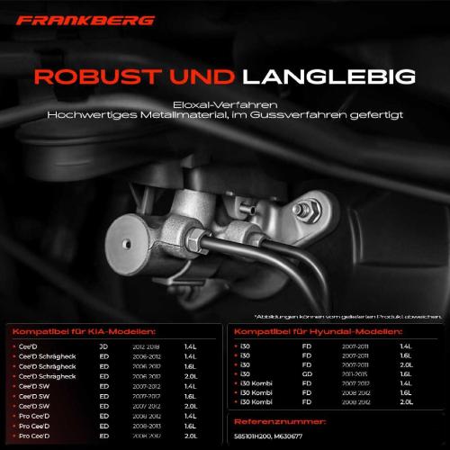 1x Hauptbremszylinder Bremszylinder für Hyundai i30 FD KIA Cee'D SW ED 2007-2015 Bild 1x Hauptbremszylinder Bremszylinder für Hyundai i30 FD KIA Cee'D SW ED 2007-2015