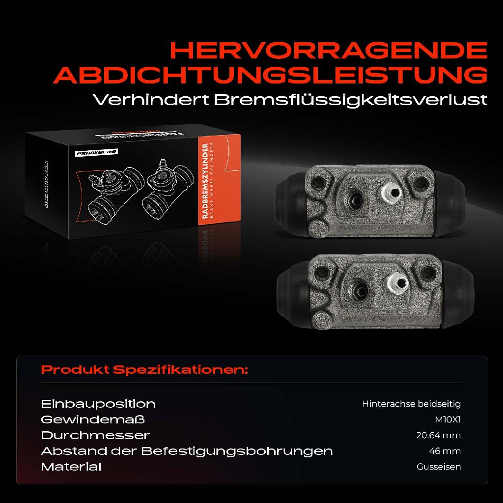 2x Radbremszylinder Hinten für KIA Sportage SUV Van 2.0L 1997-2003