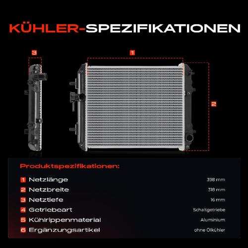 1x Kühler Wasserkühler Motorkühler für Daihatsu Sirion M3 Subaru Justy IV Bj ab 2005 Bild 1x Kühler Wasserkühler Motorkühler für Daihatsu Sirion M3 Subaru Justy IV Bj ab 2005