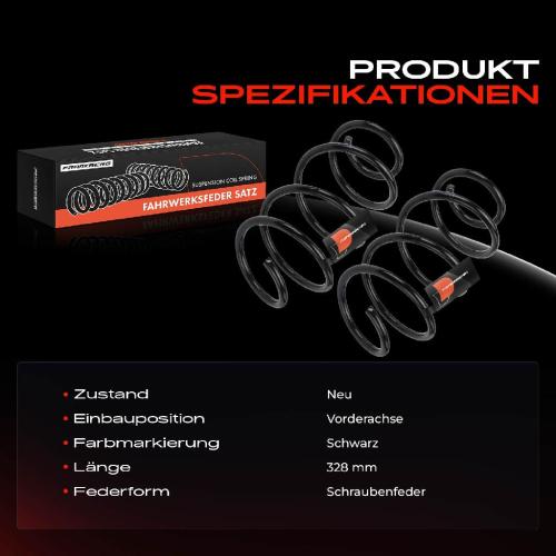 2x Fahrwerksfeder Vorderachse für Hyundai i30 FD 1.4L 1.6L 2007-2011 Bild 2x Fahrwerksfeder Vorderachse für Hyundai i30 FD 1.4L 1.6L 2007-2011