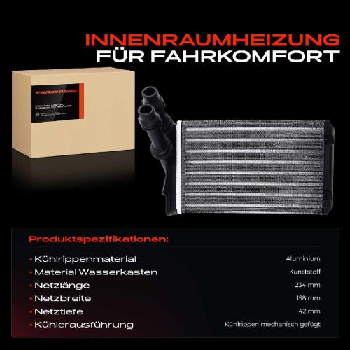 1x Wärmetauscher Innenraumheizung für VW Golf 4 1J Audi A3 8L Seat Skoda 1.4L-3.2L Bild 1x Wärmetauscher Innenraumheizung für VW Golf 4 1J Audi A3 8L Seat Skoda 1.4L-3.2L